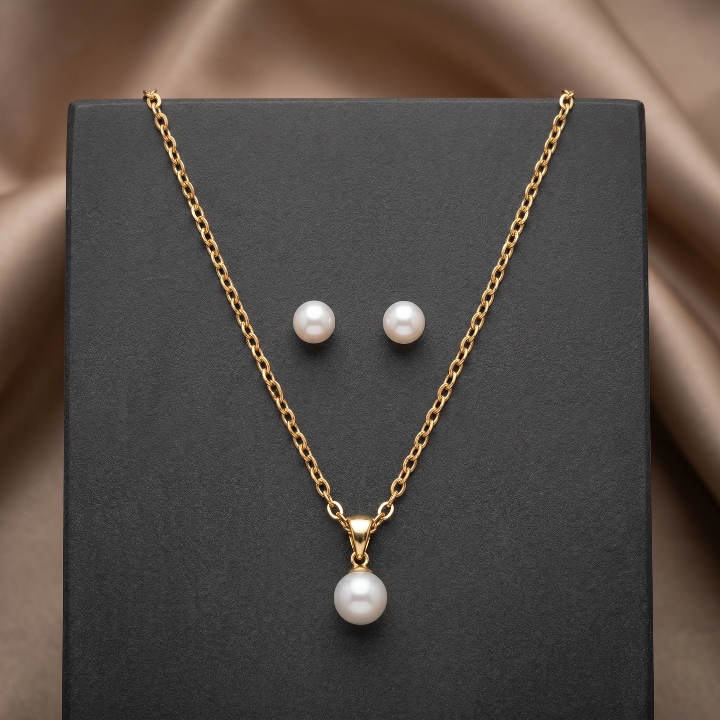 ✨ Pearl Grace Necklace Set by AJ Crystal ✨