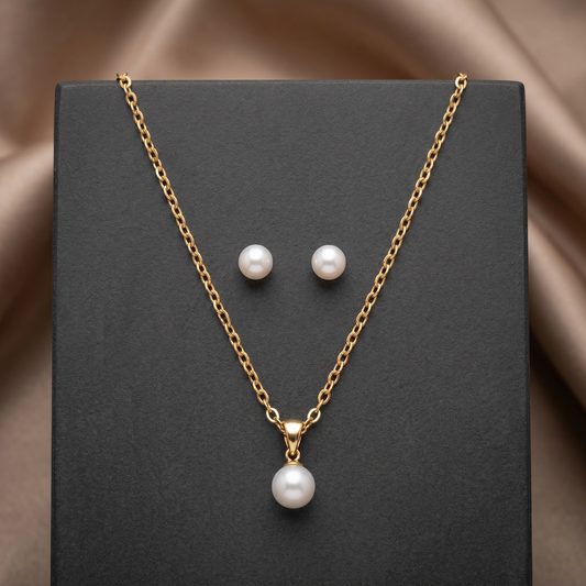 ✨ Pearl Grace Necklace Set by AJ Crystal ✨